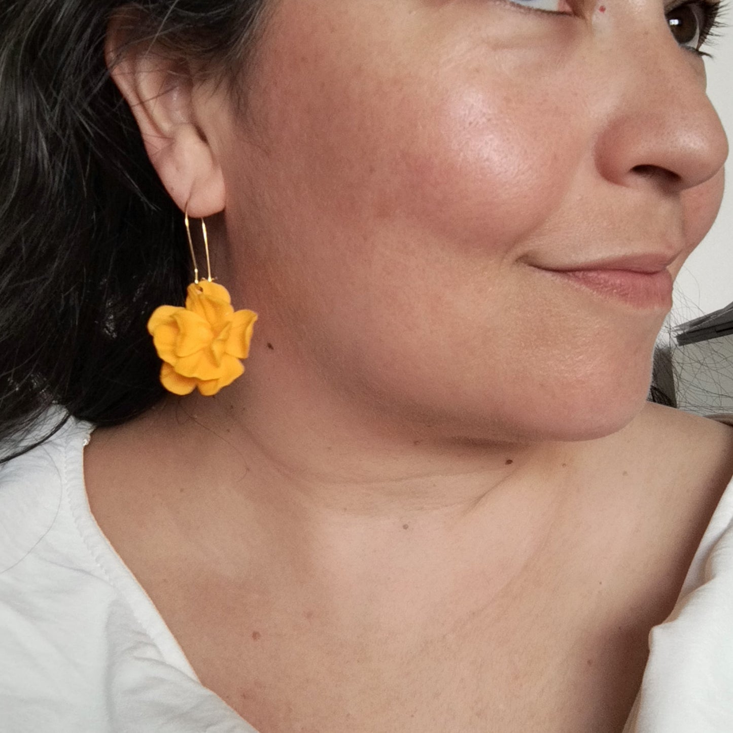 Flor simple amarilla