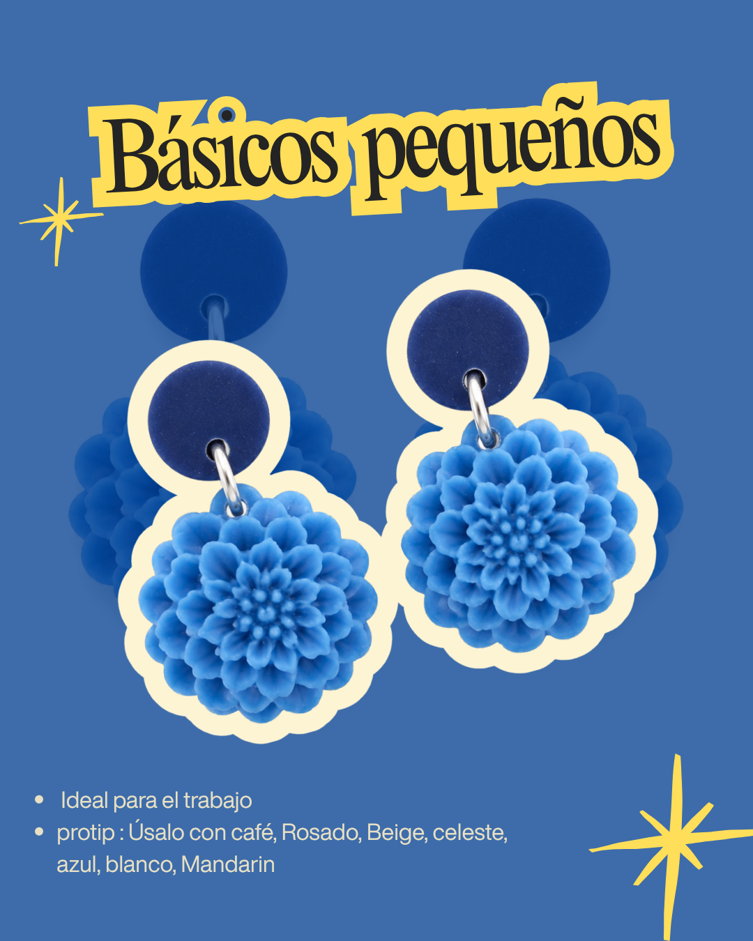 Carrito de 4 pendientes - aros mujer