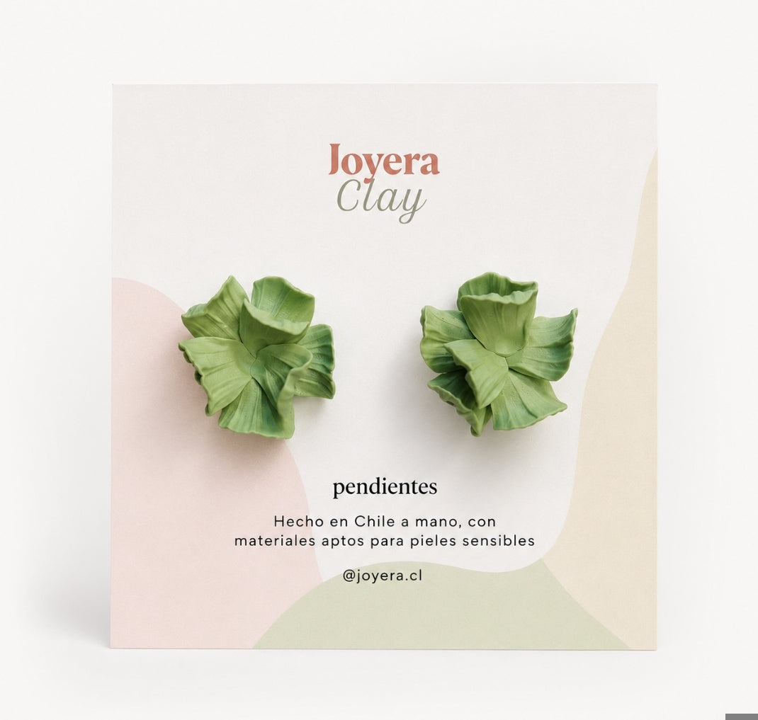 Aros mujer hipoalergénicos Salvia de Joyera