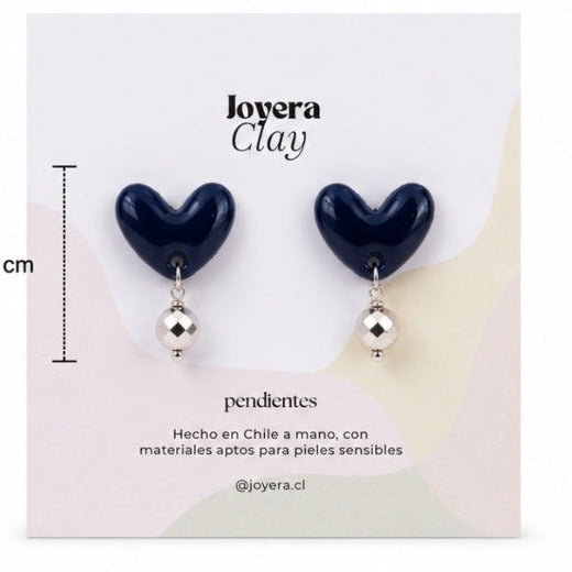 Aros mujer hipoalergénicos corazón