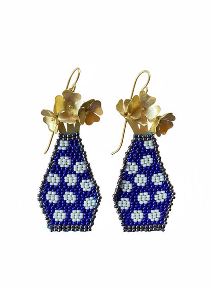 Pendientes Jarron de flores de Carolina Olivares