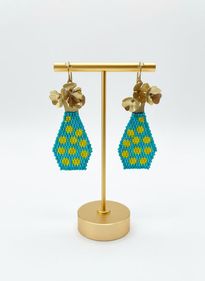 Pendientes Jarron de flores de Carolina Olivares