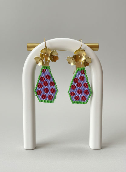 Pendientes Jarron de flores de Carolina Olivares