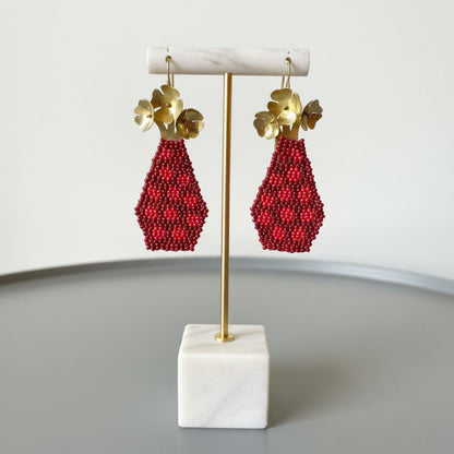 Pendientes Jarron de flores de Carolina Olivares