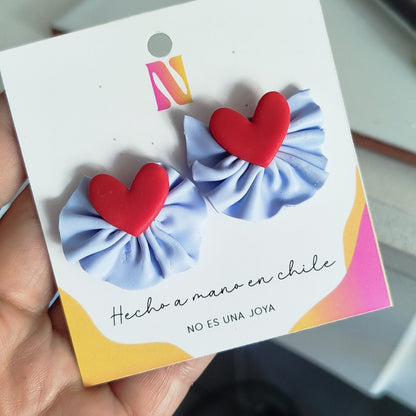 Aros de Corazón con vuelitos