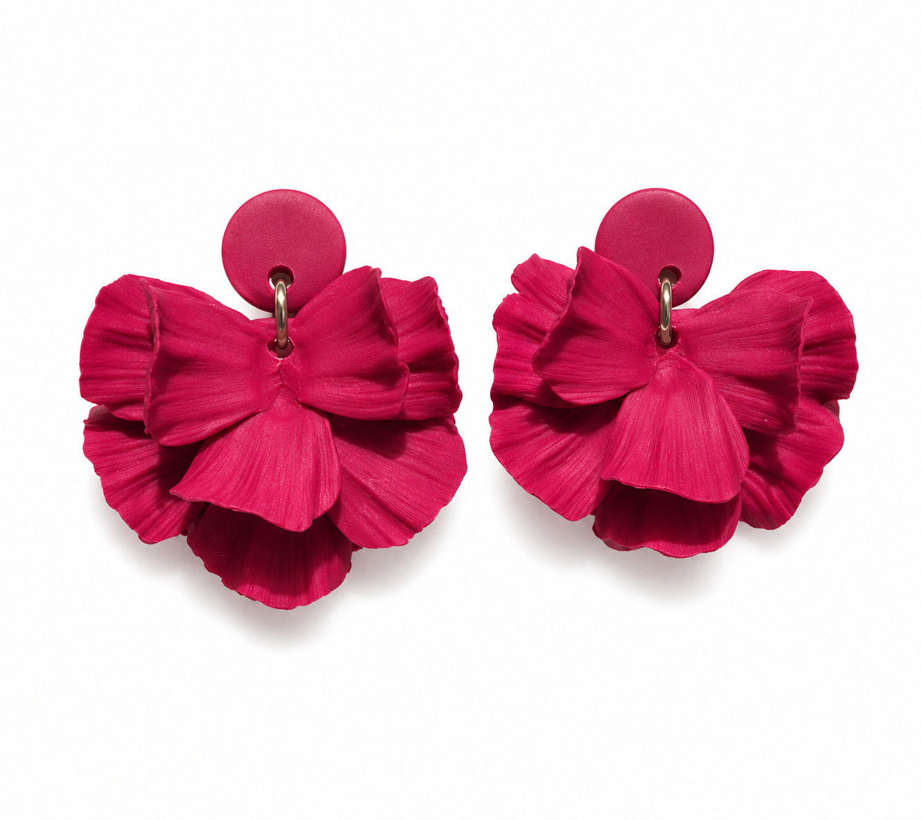 Aros mujer Hipoalergénicos livianos con forma de Flor